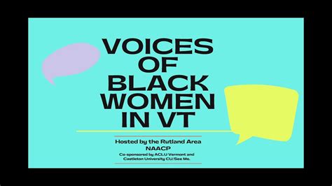 Voices of Black Women in Vermont 